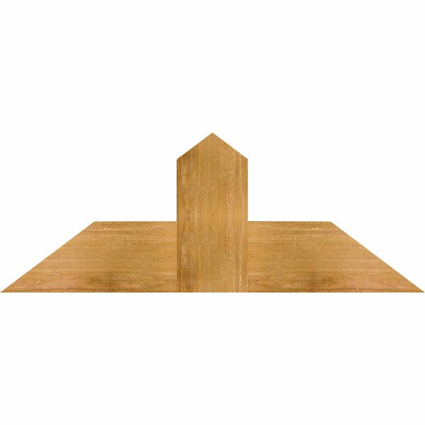 Ekena Millwork Portland Rough Sawn Timber Gable Bracket, Western Red Cedar, 36"W x 13"H x 6"D x 6"F, 9/12 Pitch GBW036X13X0606POR00RWR - main